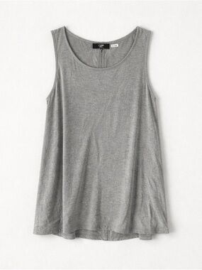 COIN 1804 Grey Sleeveless Tank Top Womens XL Relaxed A-Line Lightweight